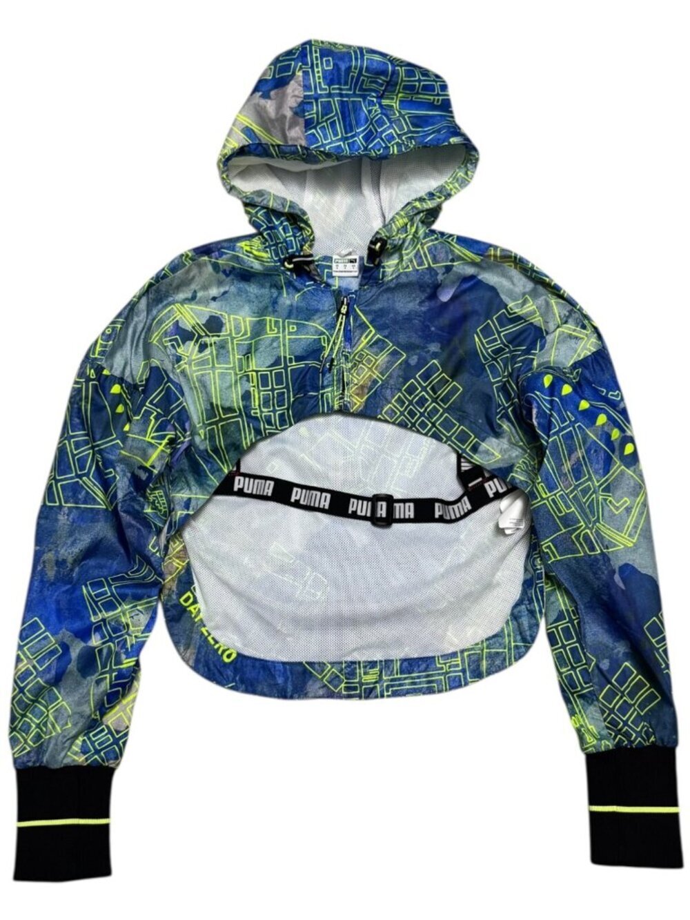 PUMA x CENTRAL SAINT MARTINS Day Zero Crop Running Workout Jacket Womens Small